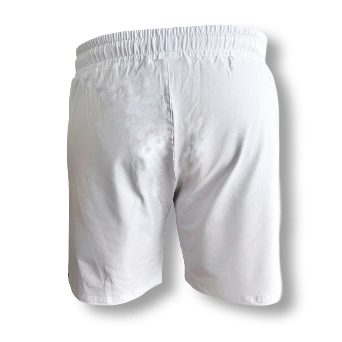 Retro degli shorts jogger MVL Meander bianchi