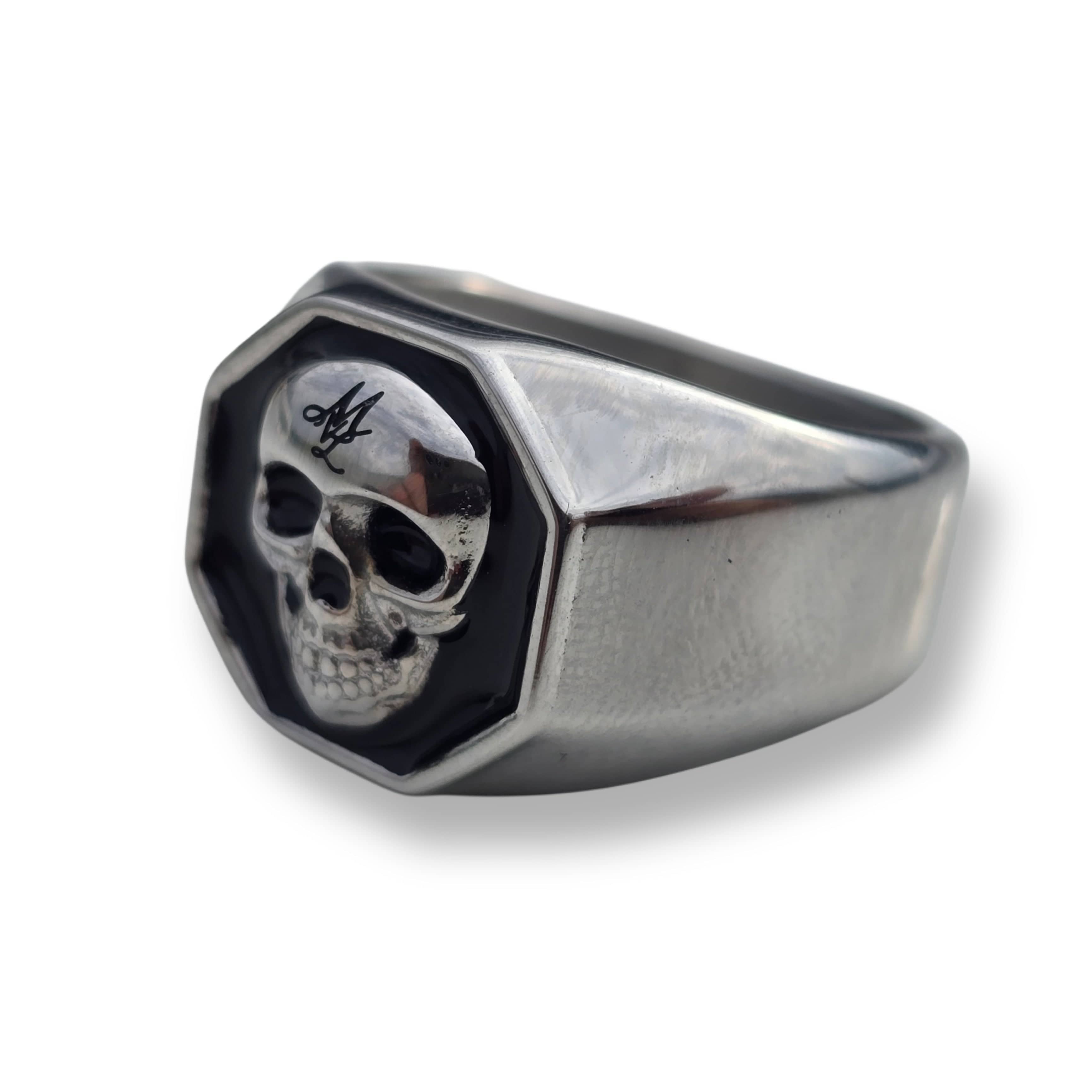 MVL 3D Skull ring - silver