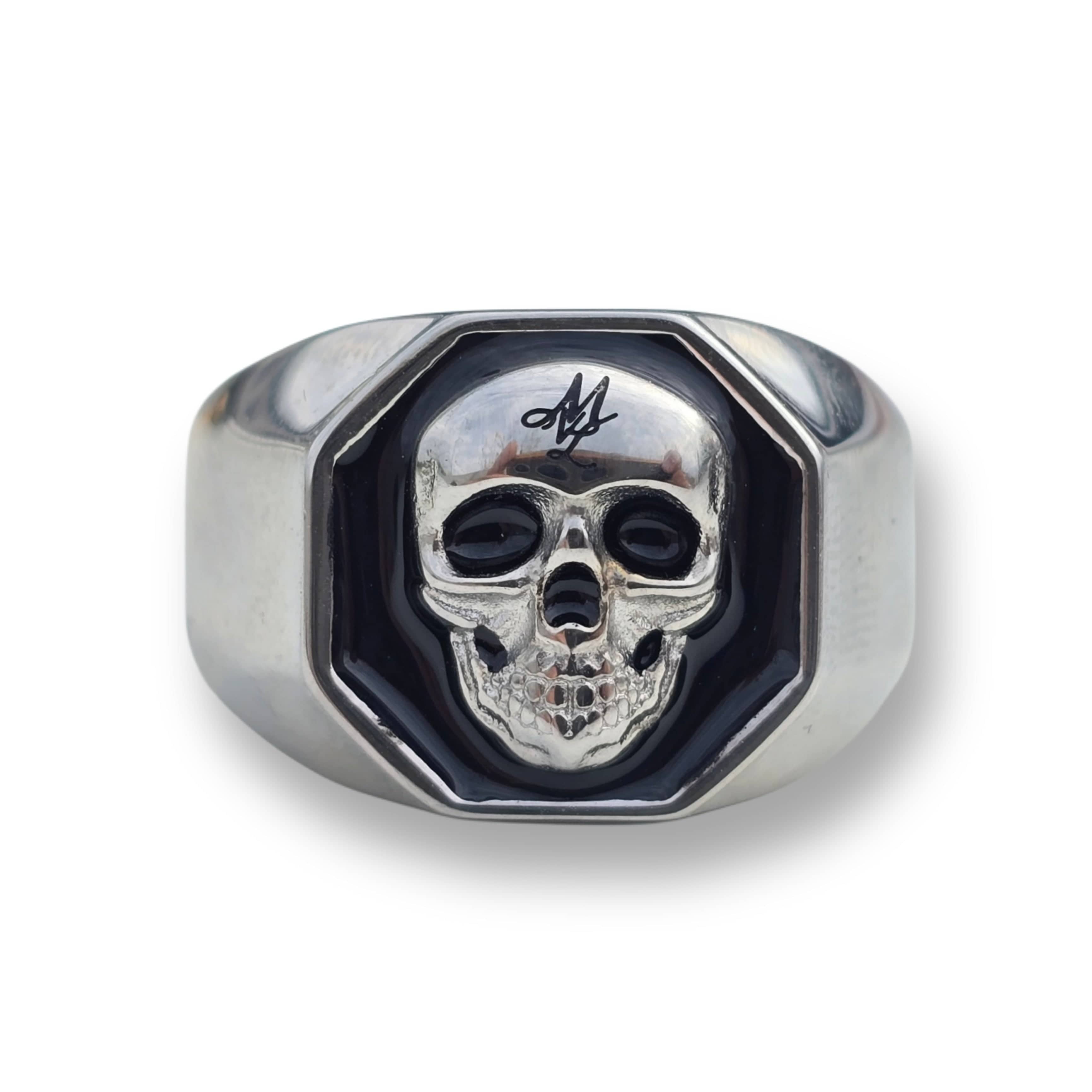 MVL 3D Skull ring - silver