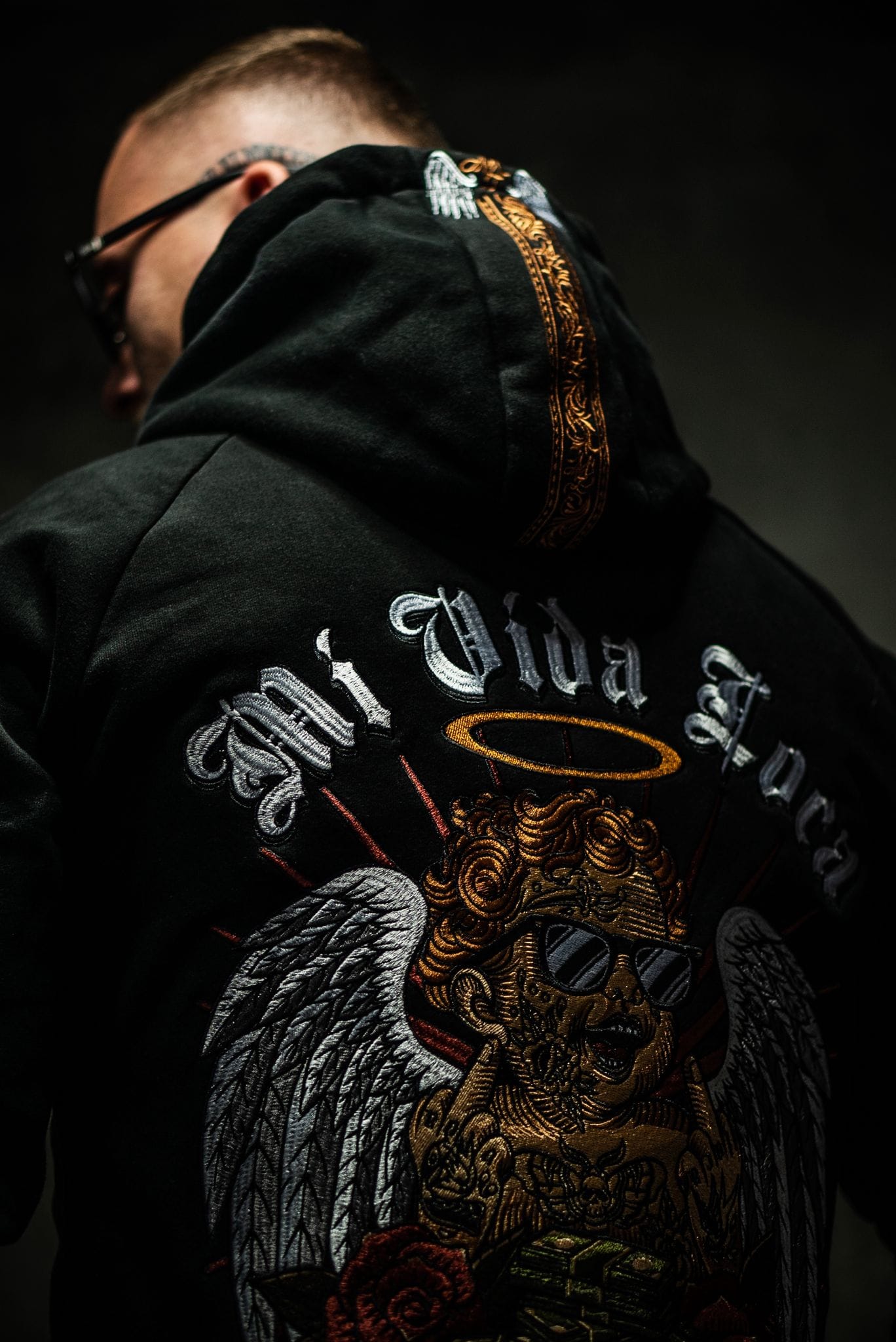 Sudadera con capucha MVL "Jefe final" Inscripción en lista de espera