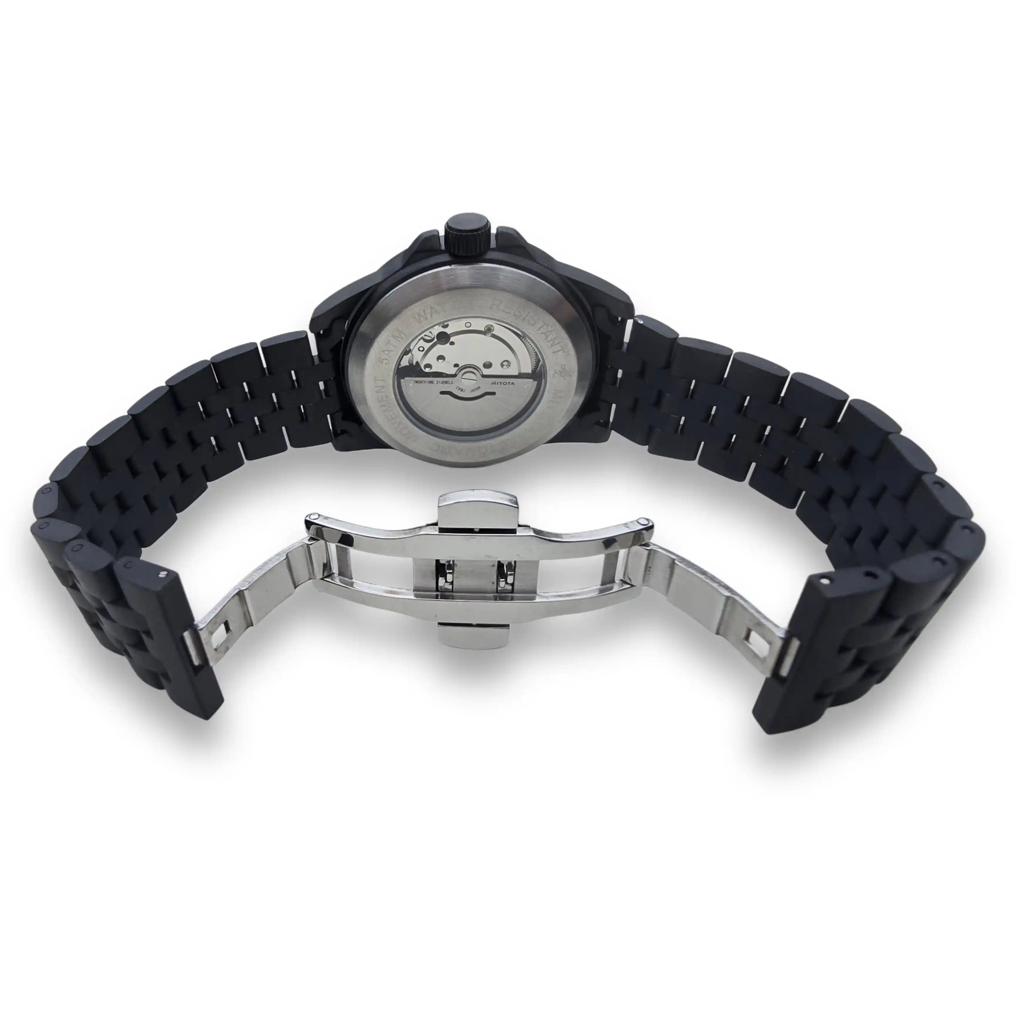 Montre-bracelet automatique MVL « AK47 » - carbone/noir