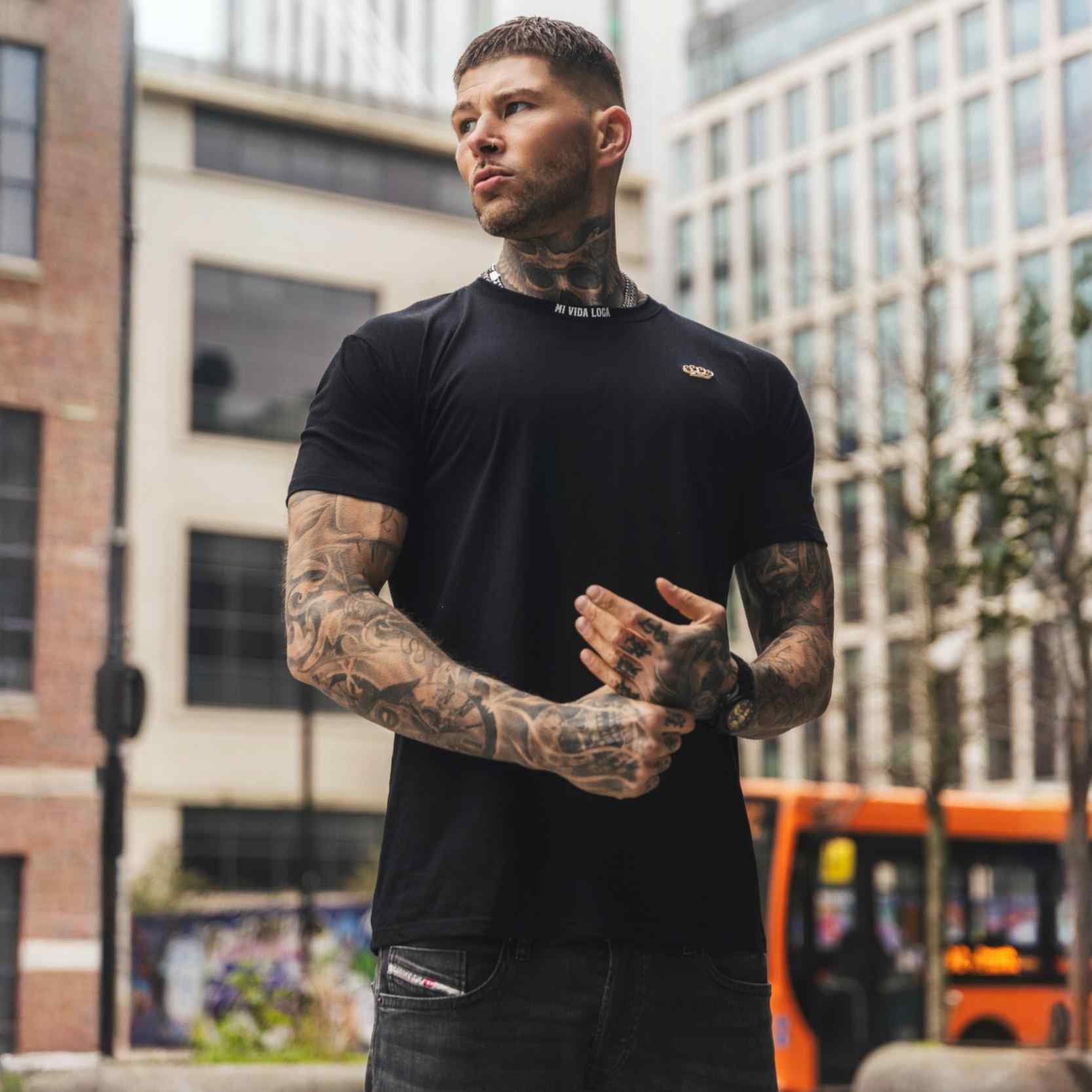 Maglietta "Ink addict" - nera