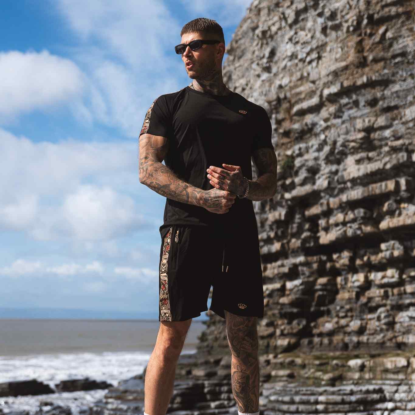 Pantalones cortos de running LFR - negros