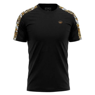 Savage T-Shirt mit aufwendigem Muster, schwarz