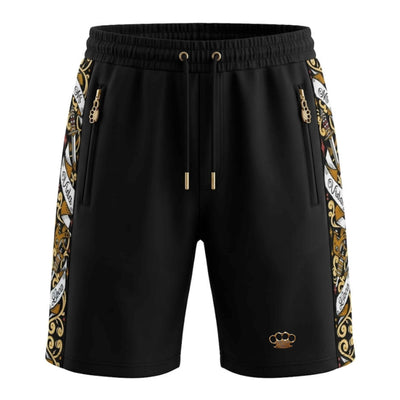 Savage Jogging-Shorts mit Verzierungen – schwarz
