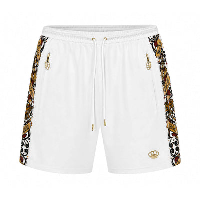 Savage Jogging-Shorts mit Verzierungen – weiß