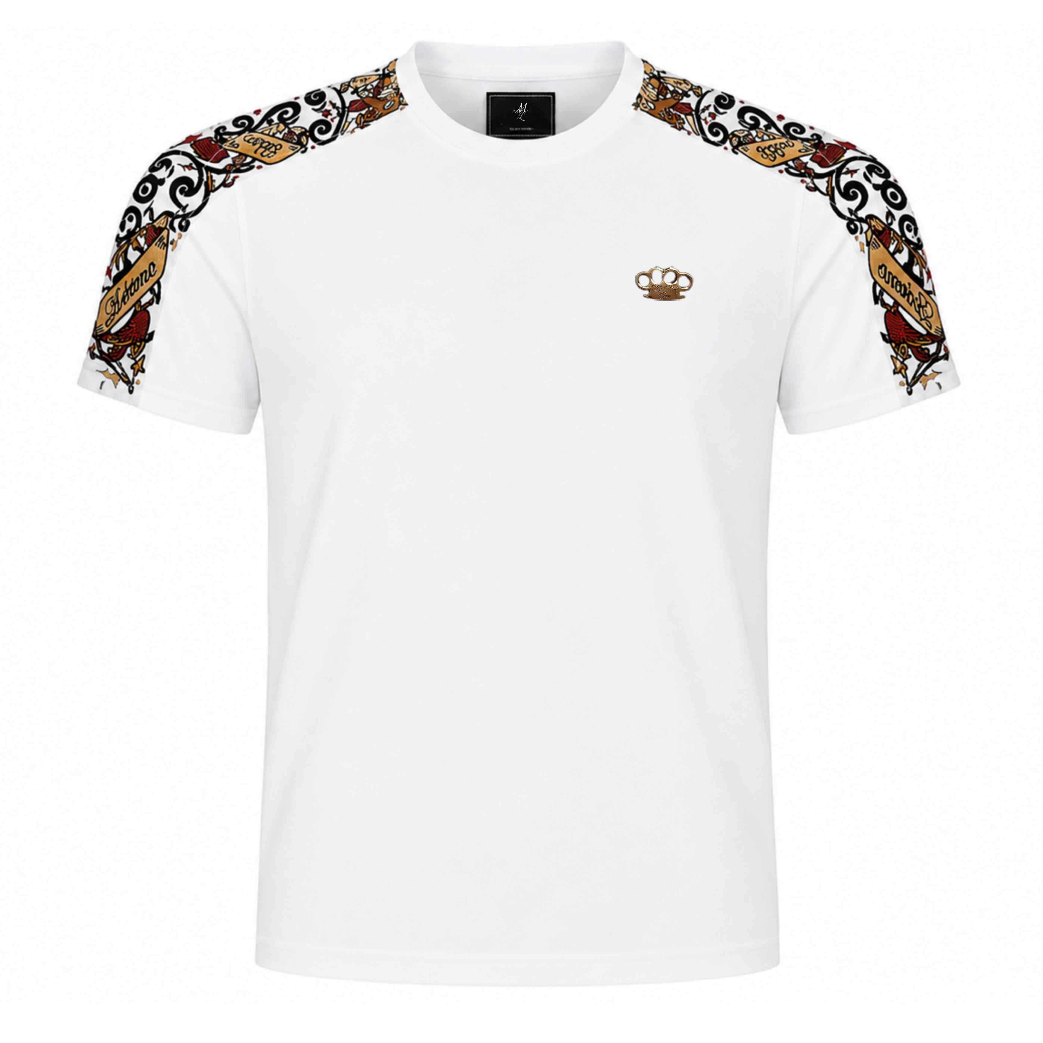 Camiseta decorada de Savage - blanca