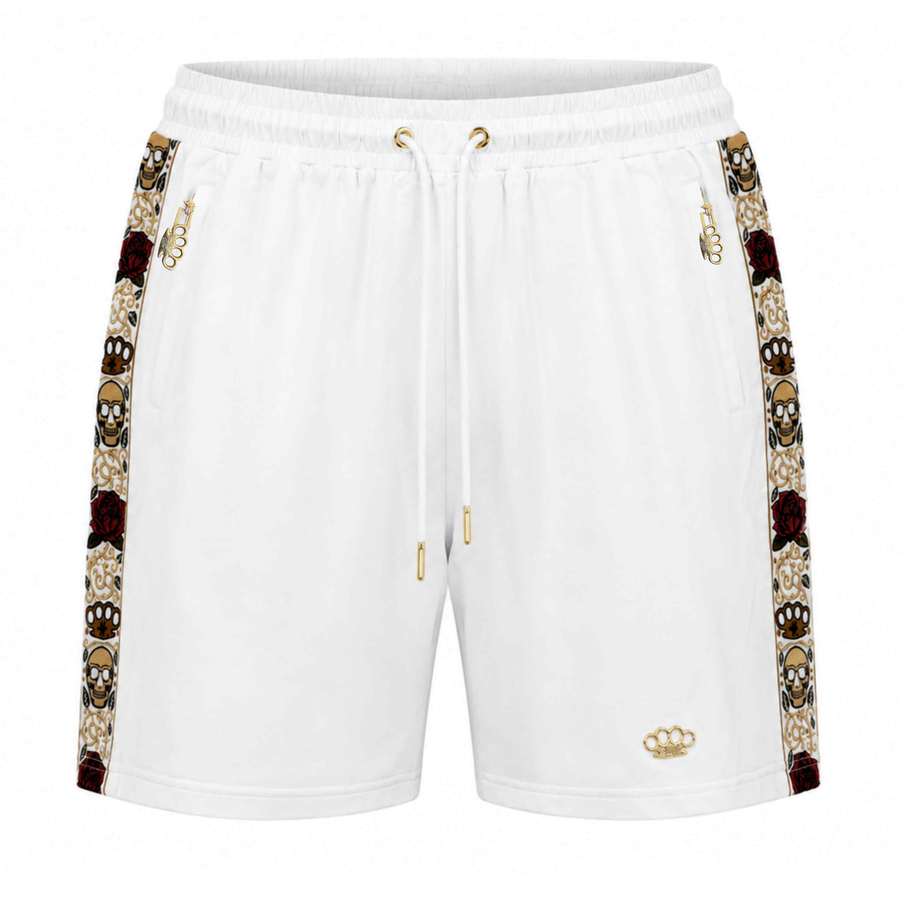 Pantaloncini jogger Calavera - bianchi
