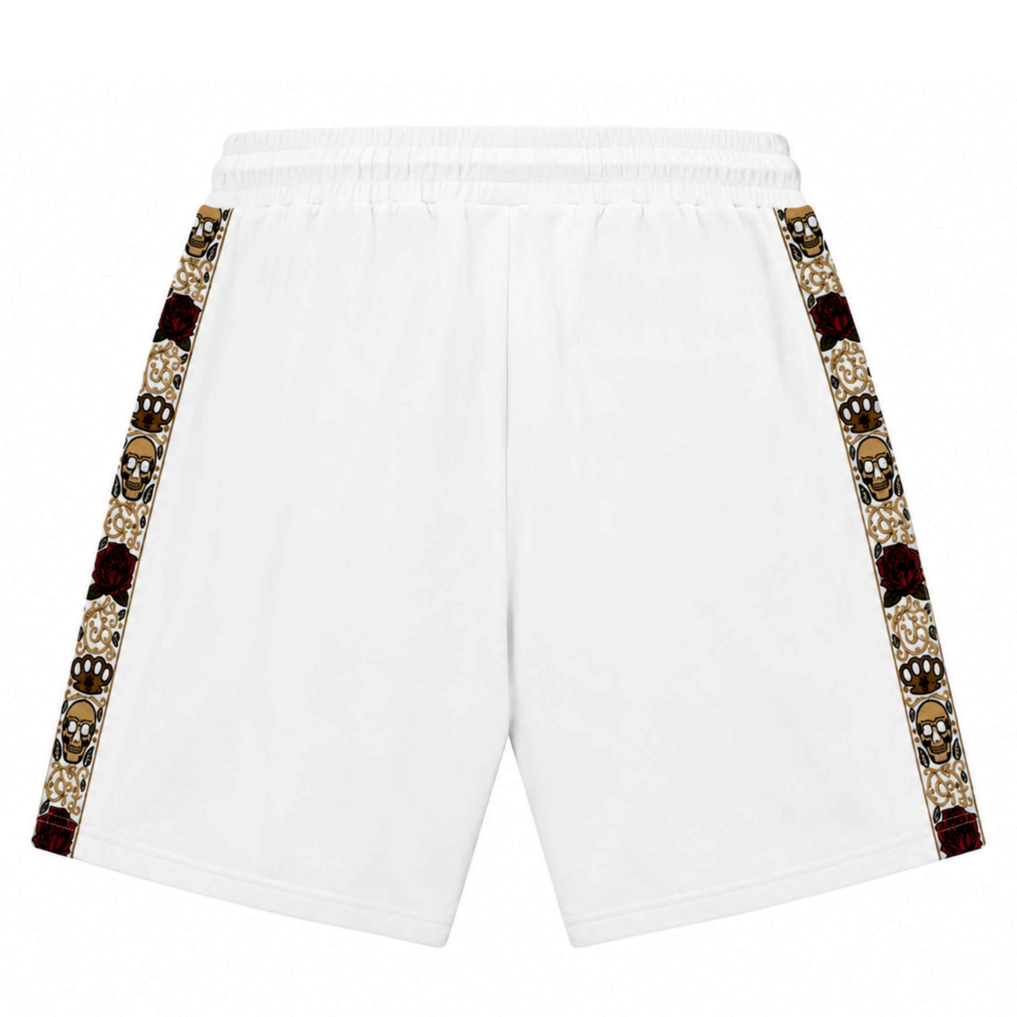 Pantaloncini jogger Calavera - bianchi