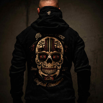Толстовка с капюшоном «Sugar Skull» — черная