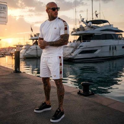 Calavera-T-Shirt – weiß